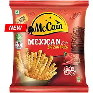 McCain Mexican Hot &Tangy Zig Zag Fries, 400 g